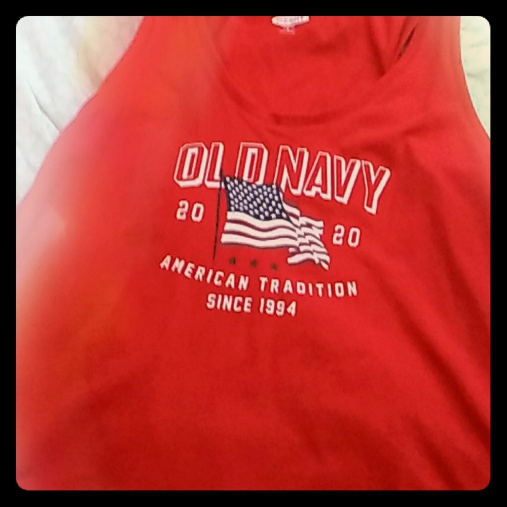 A red tank top